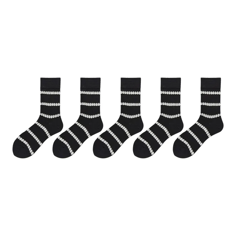 Woven Pear Mid-Calf Socks Unisex 5 Pack-60