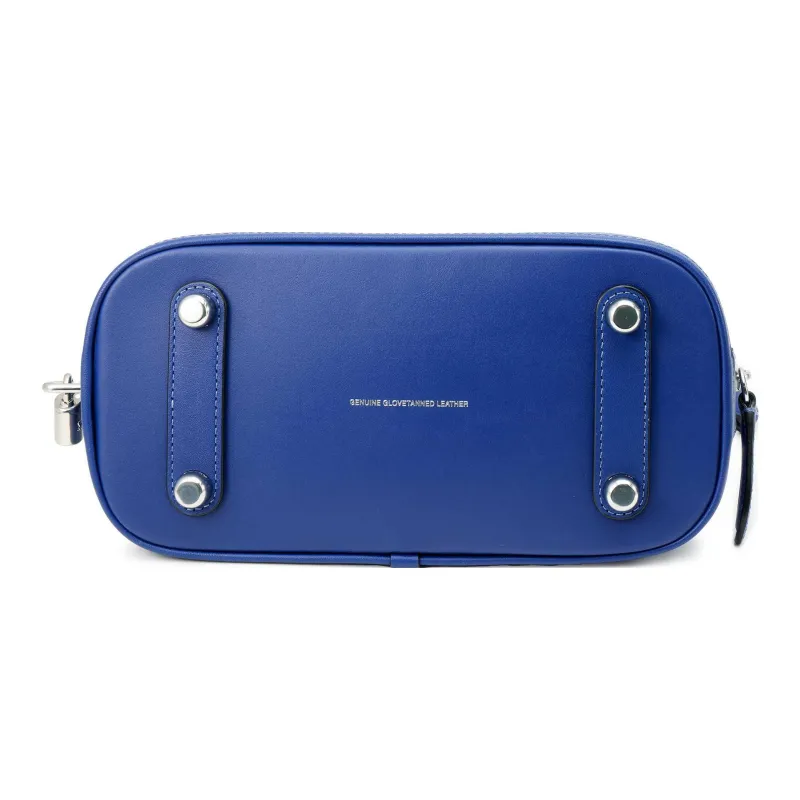 COACH Revel Glove Tanning Shoulder Bag, Crossbody Bag, Handbag Medium Size Women's Blue-3