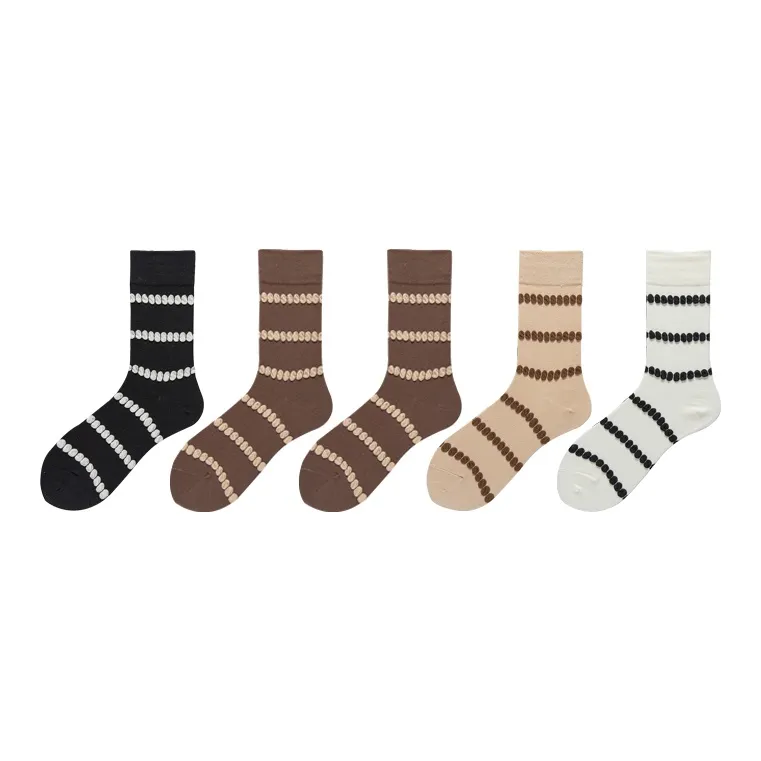 Woven Pear Mid-Calf Socks Unisex 5 Pack-22
