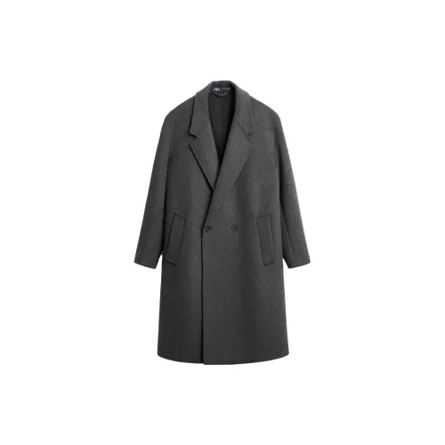 ZARA Coats Men Gray