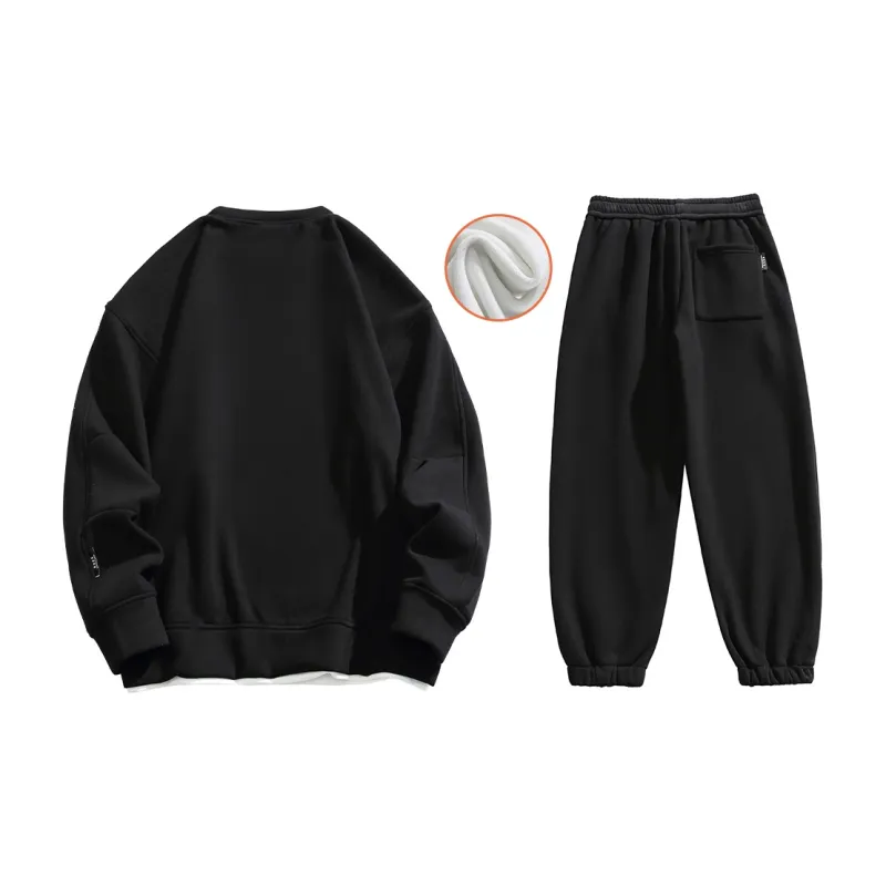 GSUE Autumn And Winter Season Sweatshirt Set Unisex-5