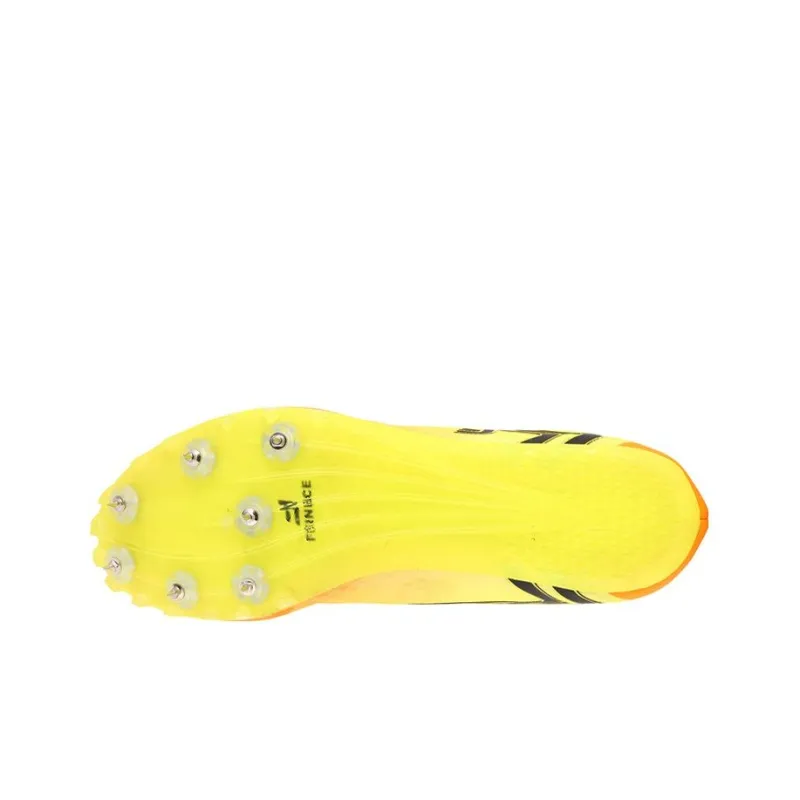 FEINECE Running Shoes Unisex Low Top Orange/Neon Green-4