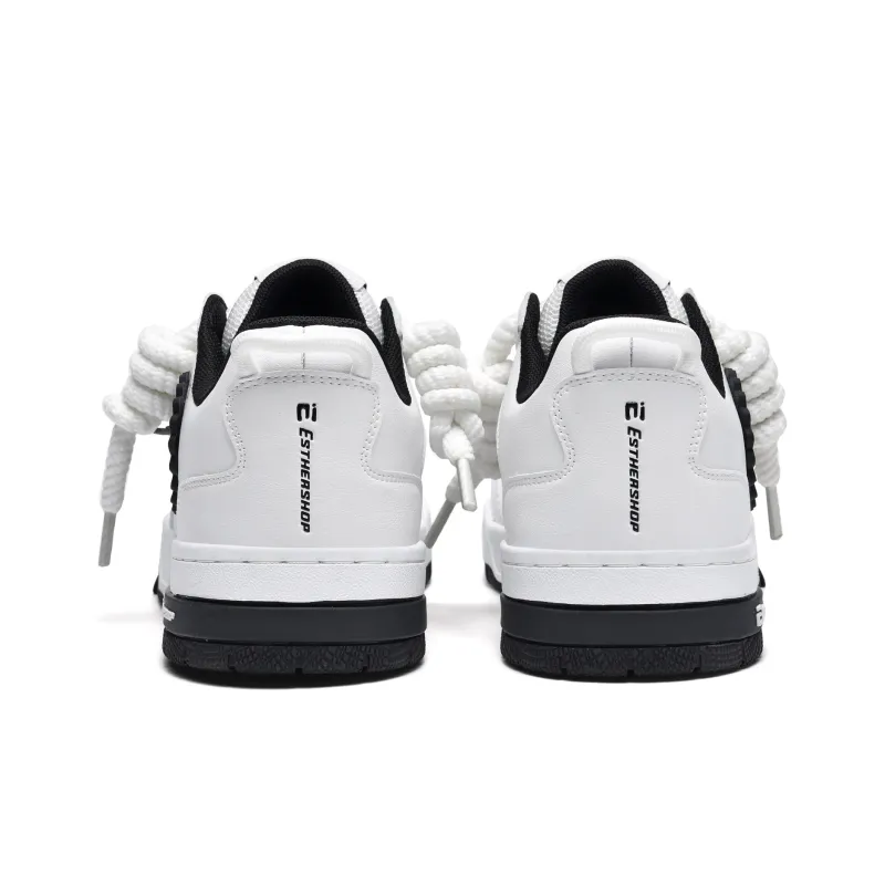 EstherShop Wear-Resistant Slip-Resistant Low-Top Skateboard Shoes Unisex-4