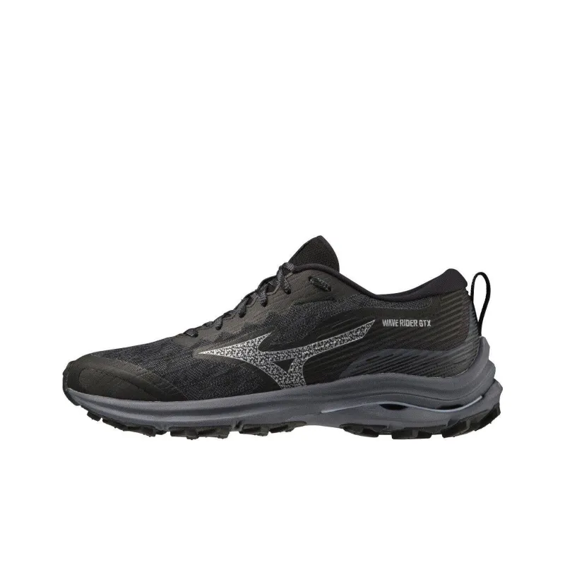 Mizuno Women's Wave Rider GORE TEX 4E Wide 'Black Silverstar' Women's-0