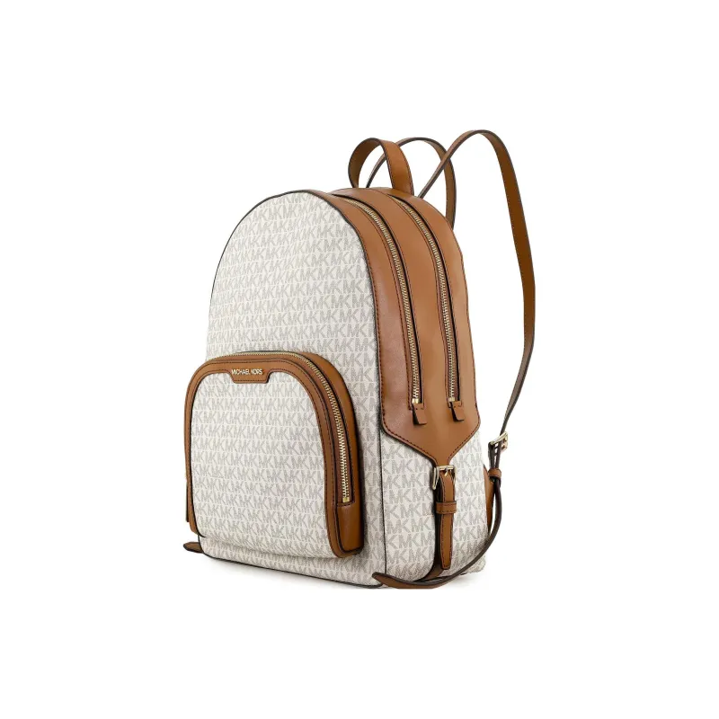 MICHAEL KORS Jaycee Artificial Leather Backpack Tubas Women's Beige & Brown-1