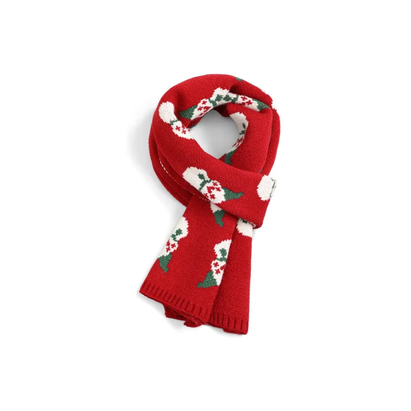 Youyoulan Faux Cashmere Knit Scarves Women's-0