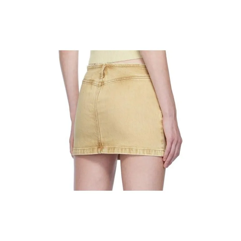 DIESEL FW23 Denim Short Skirts Women's Light Brown-1