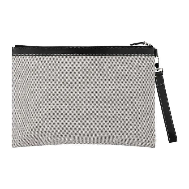 Burberry Horseferry Print Large Pouch Black/Grey-2