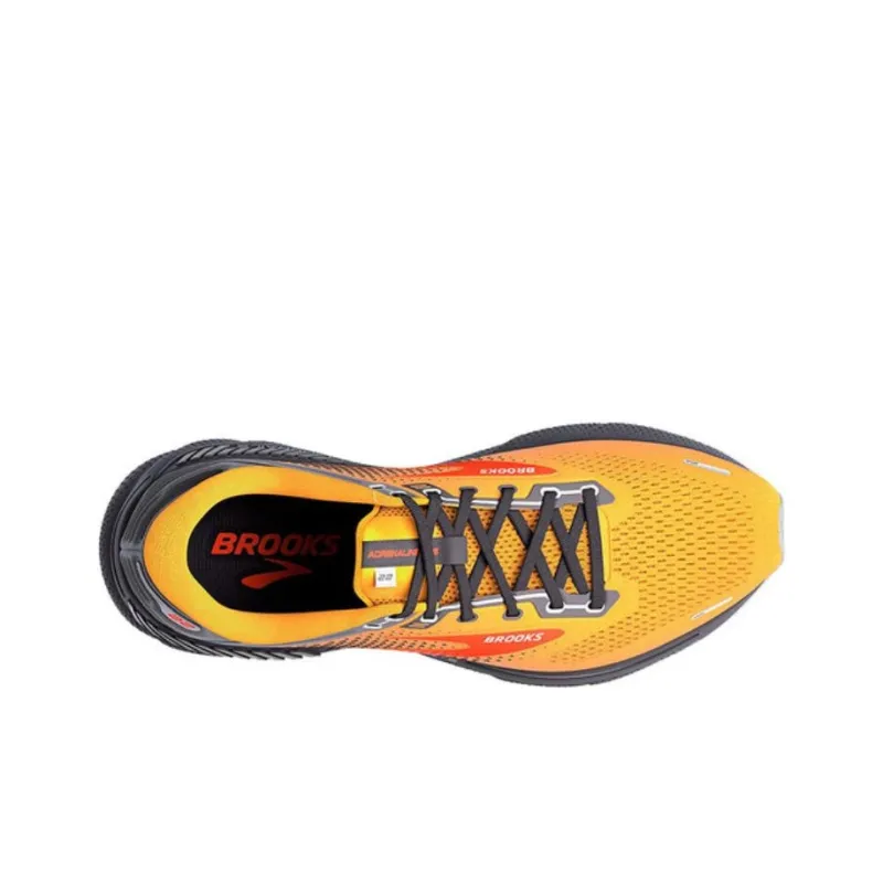 Brooks Adrenaline GTS Durable Breathable Low-Top Running Shoes Men's Orange-2