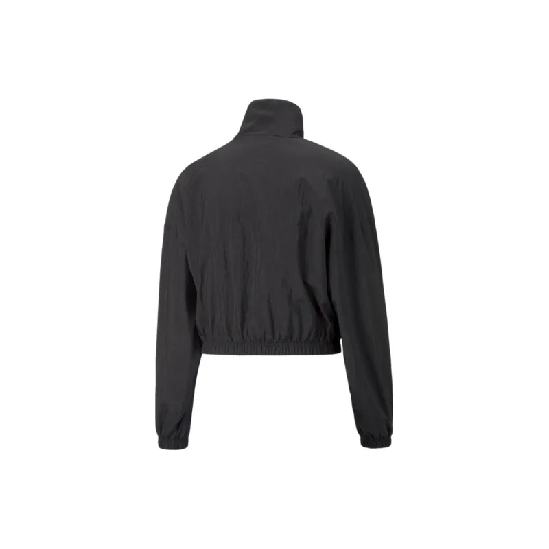 PUMA Dare To Woven Cropped Track Jacket Jacket Women's Black-1
