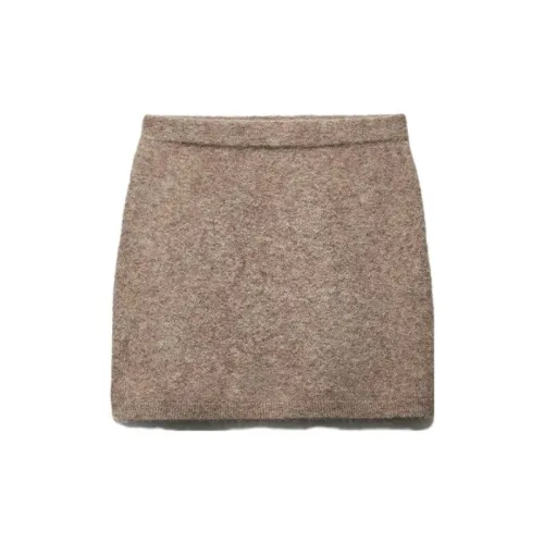 ZARA Casual Short Skirts Women's Marbled Brown