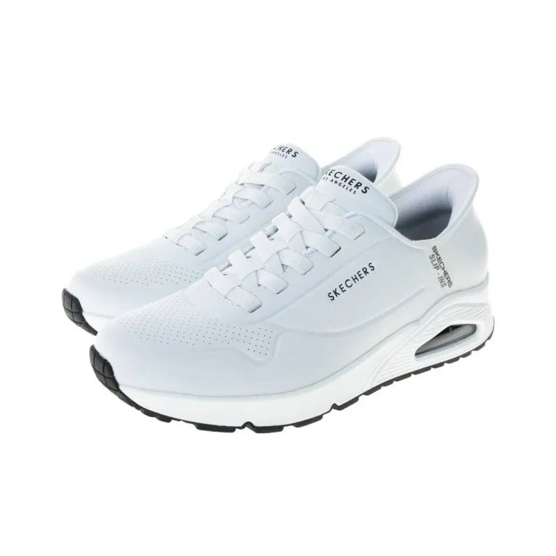 Skechers UNO SLIP INS Abrasion Resistant Breathable Low Top Running Shoes Men's White-2