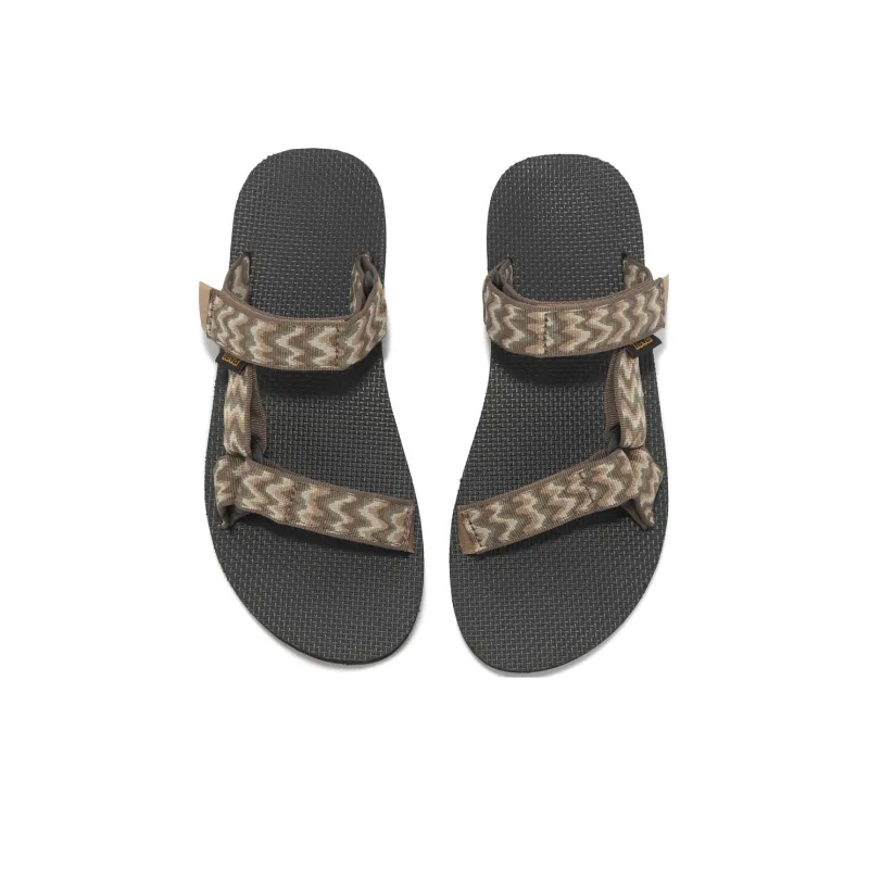 Teva Midform Universal Rubber Sole Quiet Slide Slippers Men's Brown-4