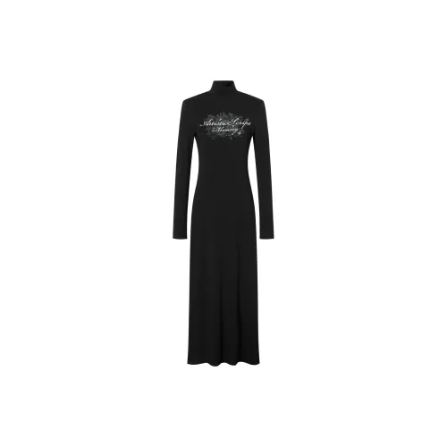 I'M ONE Long-Sleeved Dresses Women's Black