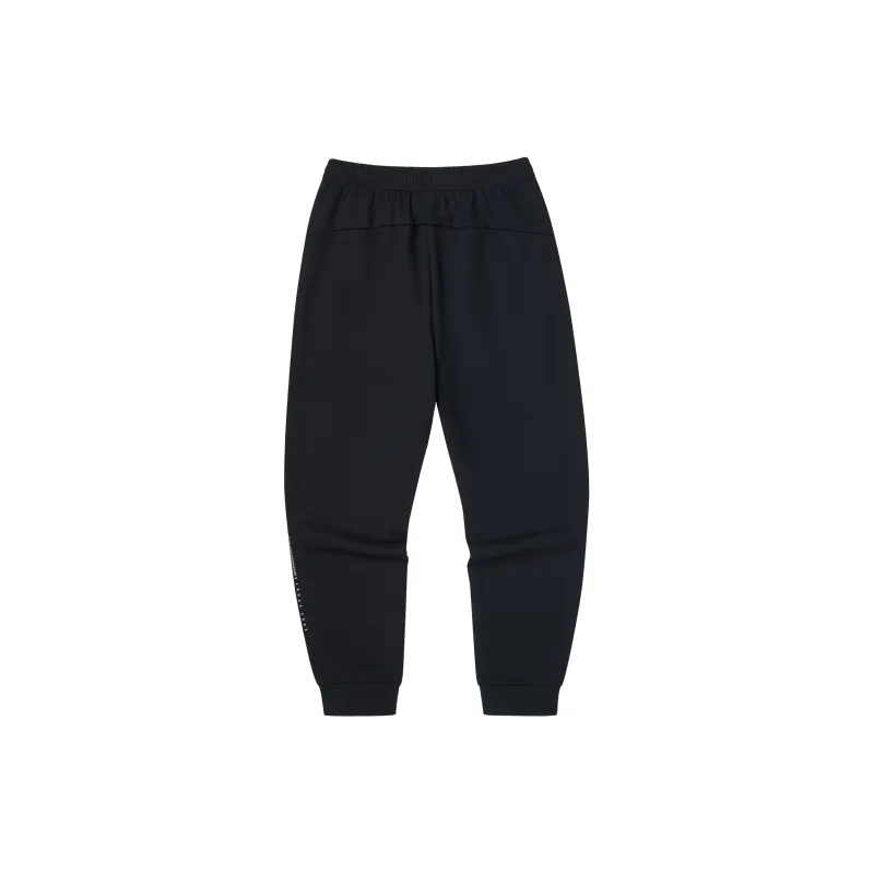 Erke Knitted Sports Pants Women's Jet Black-1
