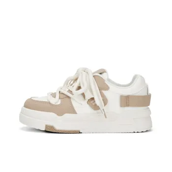 KARLIE KELLER Skateboard Shoes Women's Low-Top Khaki