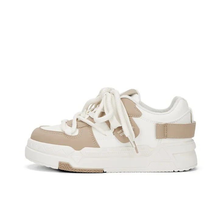 KARLIE KELLER Skateboard Shoes Women's Low Top Khaki-0