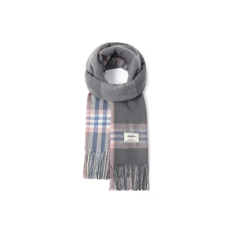 FREE RABBITⅡ Faux Cashmere Knit Scarves Unisex-8
