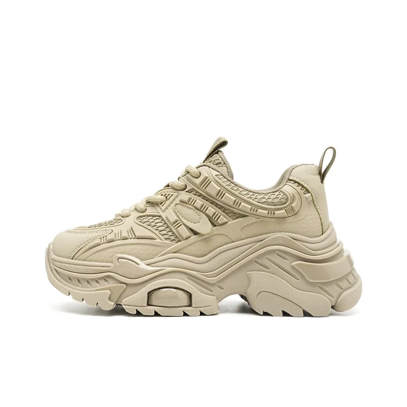 C°BANNER Low Top Chunky Sneakers Women's Khaki-0