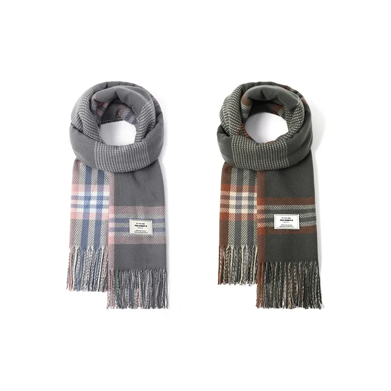 FREE RABBITⅡ Faux Cashmere Knit Scarves Unisex-18