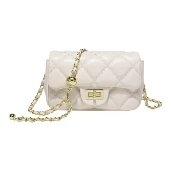 HAWA PU Shoulder Bag Small Size Women's Ecru/Light Green/Pink/Black