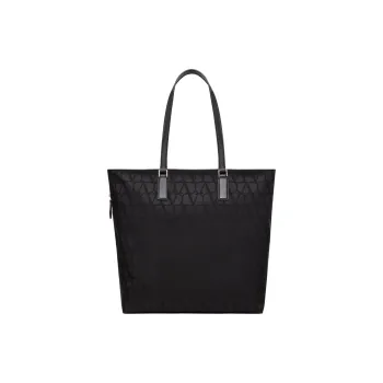 Valentino Calfskin Detail Tote Bag Shopping Bag Shoulder Bag Handbag Regular Men's Black