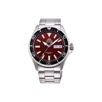 ORIENT Automatic Mechanical Movement Stainless Steel Strap Watch 42*13mm Men's Watches Red Watch Dial RA AA0003R19B