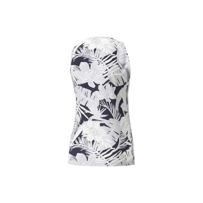 PUMA PUMA X BOKU Essentials+ FLOWER POWER Tank T-Shirt Women's White-1