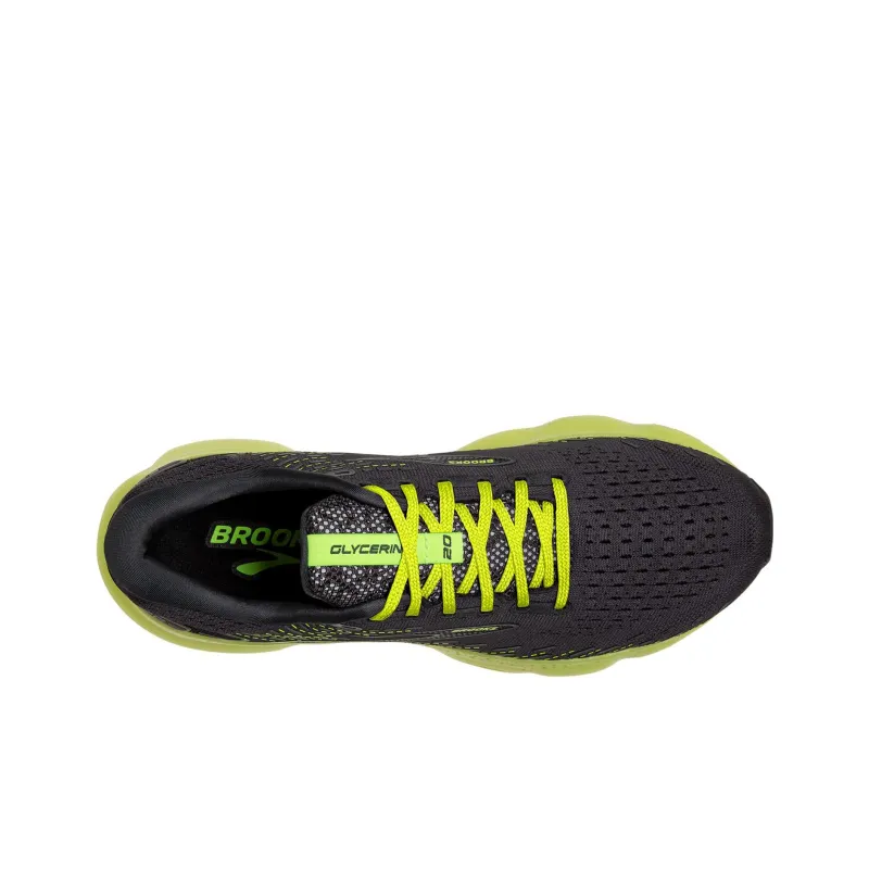 Brooks Glycerin 20 Wear-resistant And Lightweight Low-Top Casual Running Shoes Women's Black-3