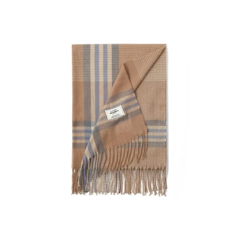 FREE RABBITⅡ Faux Cashmere Knit Scarves Unisex-3