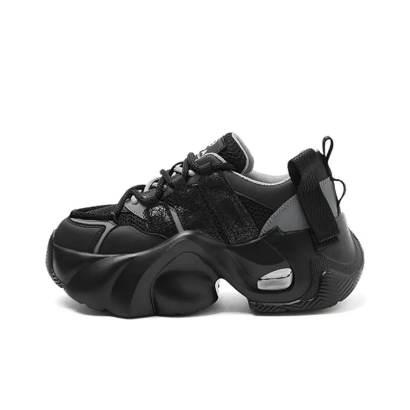 LINGPAO Low-Top Chunky Sneakers Women's-4