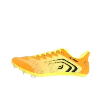 FEINECE Running Shoes Unisex Low-Top Orange/Neon Green
