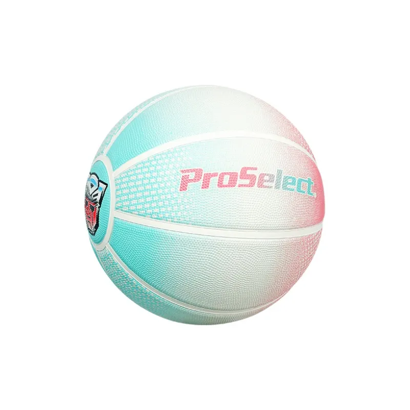 ProSelect Rubber Basketball Blue Pink Size 5 Ball Training Kids'-1