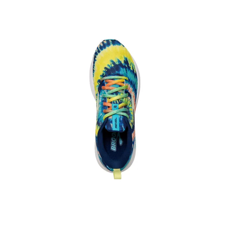 Brooks Revel 6 Abrasion Resistant Breathable Low Top Running Shoes Men's Blue-3