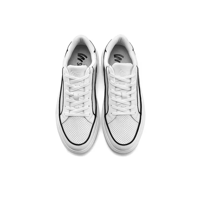 WALK SOUL Anti-Slip Wear-Resistant Breathable Moisture-Wicking Low-Top Skateboard Shoes Men's Black White Dark Blue-13