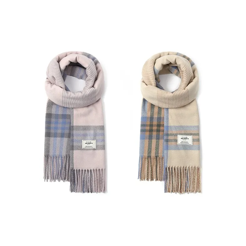 FREE RABBITⅡ Faux Cashmere Knit Scarves Unisex-14