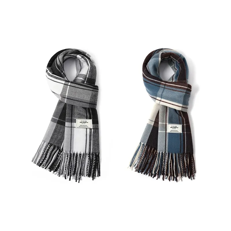 FREE RABBITⅡ Faux Cashmere Knit Scarves Unisex-16