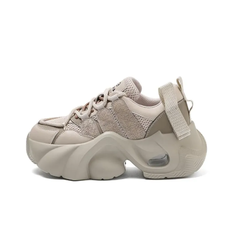 LINGPAO Low-Top Chunky Sneakers Women's-0