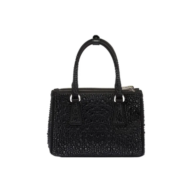 PRADA Fabric Handbag Mini Women's Black-2