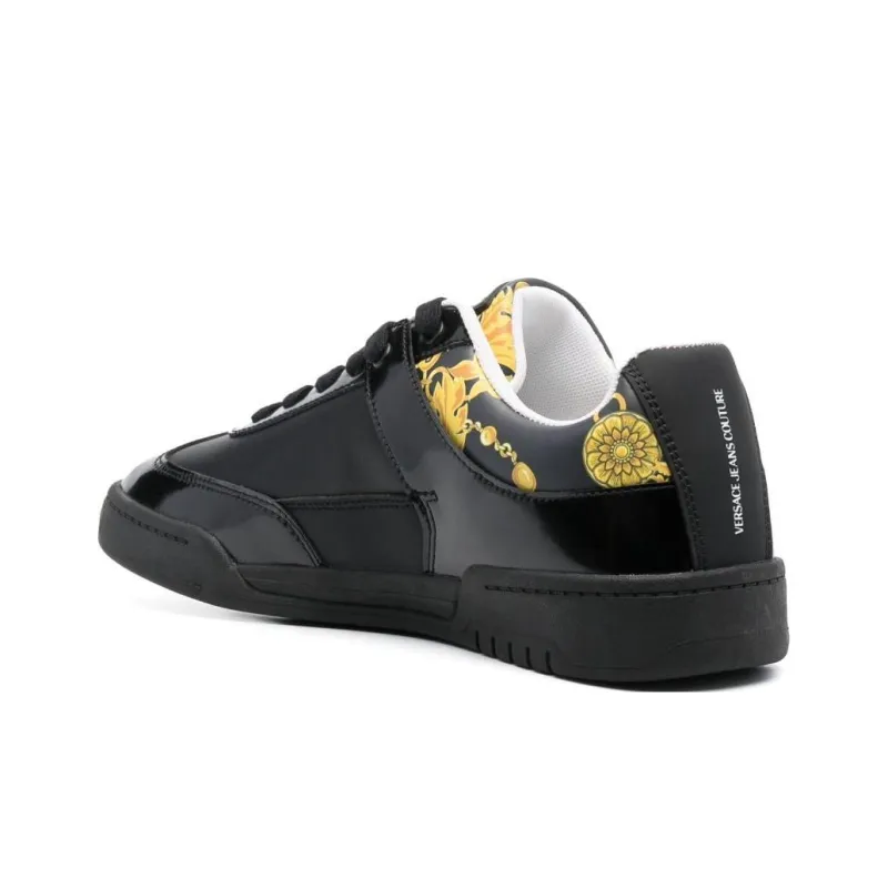 VERSACE JEANS Low Top Casual Shoes Men's Black-4