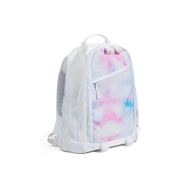 LOVERPUSS Polyester Casual Sports Double-Shoulder Backpack Regular Unisex Dazzling Color White-3