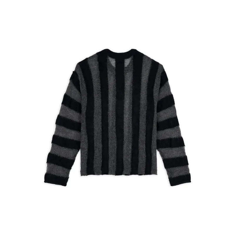 Brain Dead Fuzzy Threadbare Striped Jumper-1