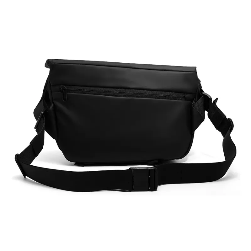 RIOREX Polyamide Messenger Bag Shoulder Bag Crossbody Bag Regular Unisex Black/Custard/Gray Black/Frosted Black-3