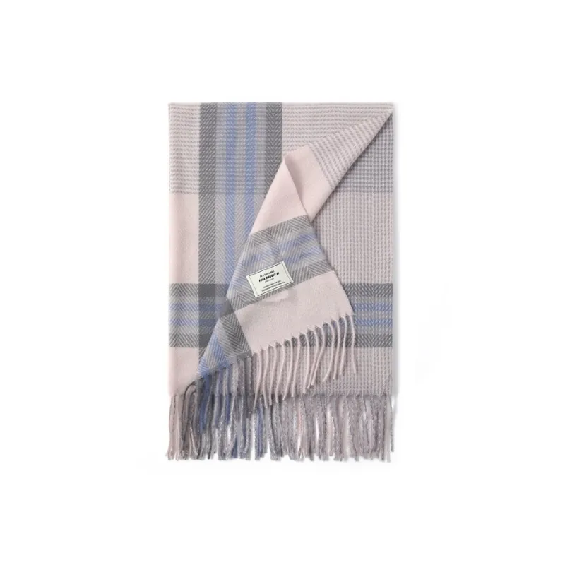 FREE RABBITⅡ Faux Cashmere Knit Scarves Unisex-7