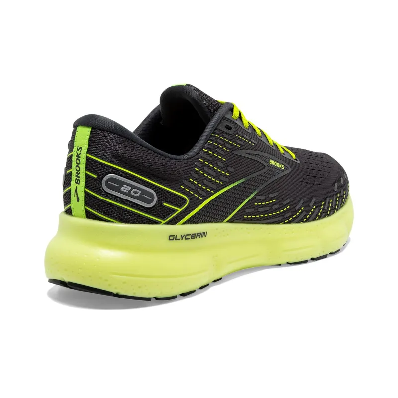 Brooks Glycerin 20 Wear-resistant And Lightweight Low-Top Casual Running Shoes Women's Black-2