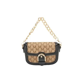 JANE KLAIN Fabric Saddle Bag, Shoulder Bag, Crossbody Bag, Handbag Regular Women's Black/Coffee/Brown