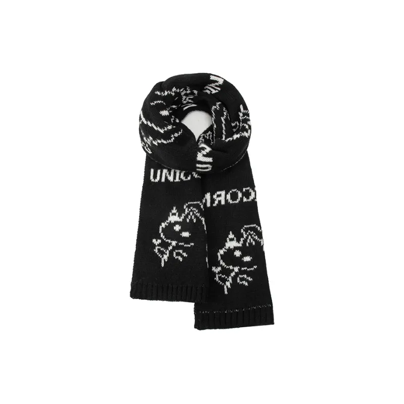 BAIJUAN Knit Scarves Unisex-4