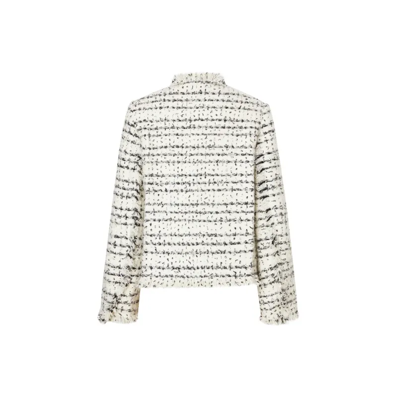 MOCO Jacket Women's Black White Texture Color-1