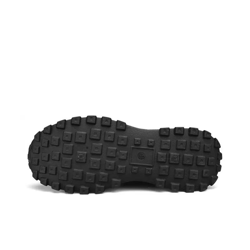 Warrior Cushioning, Slip Resistant, Abrasion Resistant, Breathable, Thermal Low Top Running Shoes Men's Black White-4