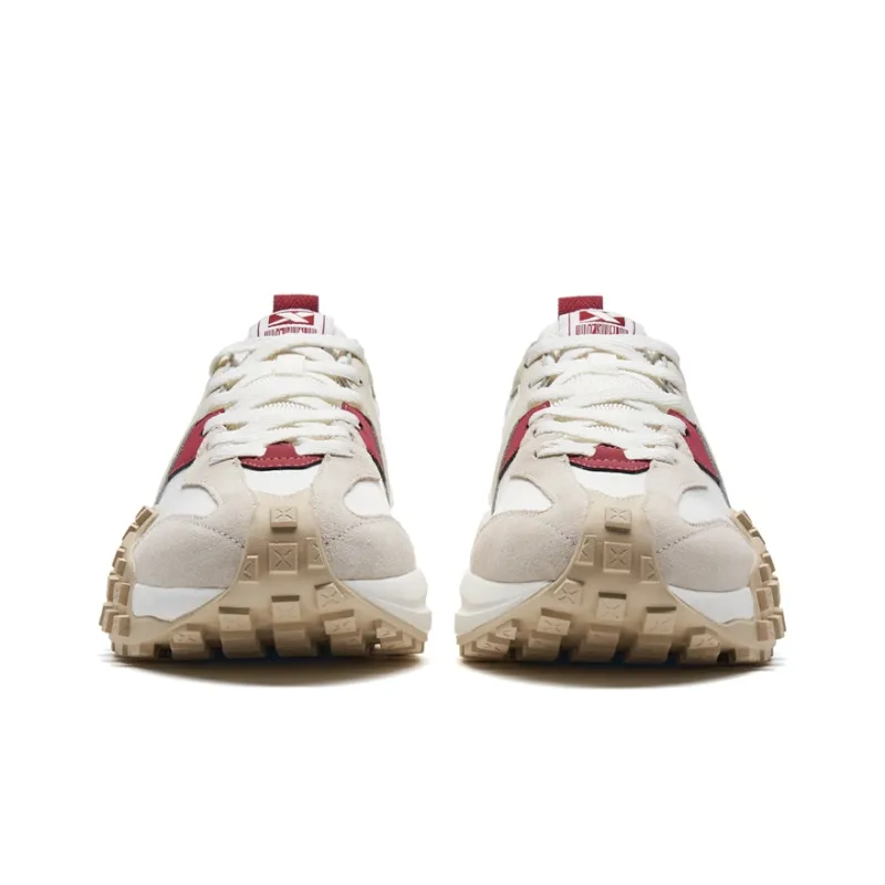 XTEP Casual Series X70 Low-Top Casual Shoes Men's Gray White Red-1